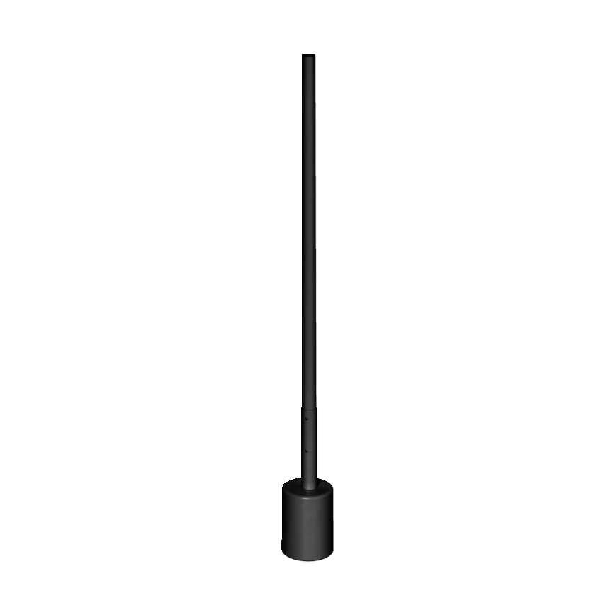 Ledvance - LED RGBW Dimbar golvlampa SMART+ FLOOR LED/8W/230V 2700-6500K Wi-Fi black + remote control