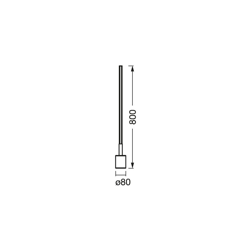 Ledvance - LED RGBW Dimbar golvlampa SMART+ FLOOR LED/8W/230V 2700-6500K Wi-Fi black + remote control