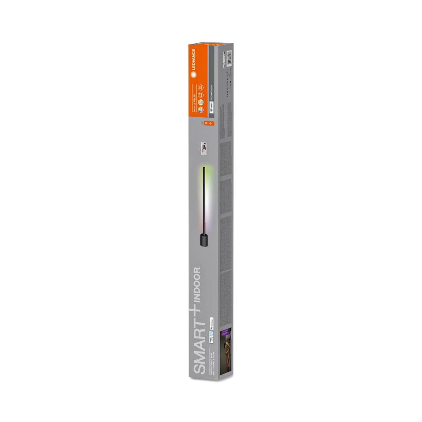 Ledvance - LED RGBW Dimbar golvlampa SMART+ FLOOR LED/8W/230V 2700-6500K Wi-Fi black + remote control