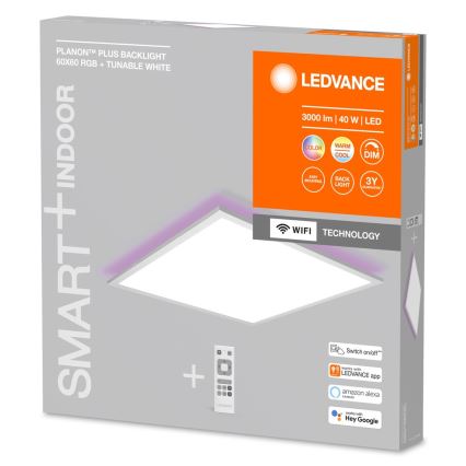 Ledvance - LED RGBW Dimbar panel SMART+ PLANON LED/40W/230V 3000-6500K Wi-Fi + fjärrkontroll