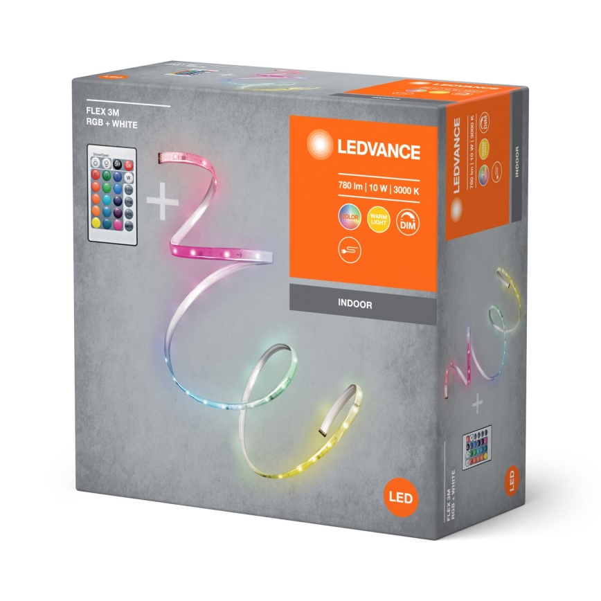 Ledvance - LED RGBW dimbar remsa FLEX 3m LED/10W/230V + fjärrkontroll