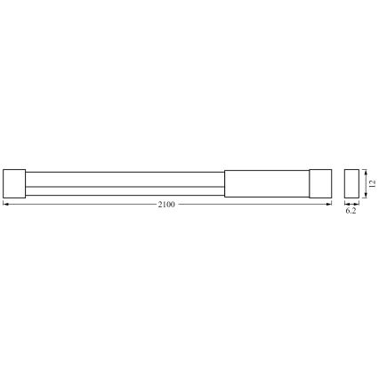 Ledvance - LED RGBW dimbar remsa NEON FLEX 2,1m LED/4W/5V + fjärrkontroll