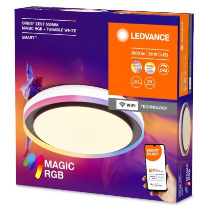 Ledvance - LED RGBW Dimbar taklampa SMART+ MAGIC LED/38W/230V 2700-6500K Wi-Fi