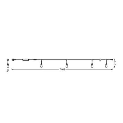Ledvance - LED RGBW Dimbar utomhuskedja SMART+ STRING 12xLED/0,37W/230V IP44 Wi-Fi