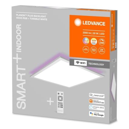 Ledvance - LED RGBW ljusreglerad panel  SMART+ PLANON LED/28W/230V Wi-Fi + fjärrkontroll 