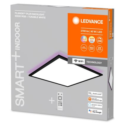 Ledvance - LED RGBW ljusreglerad fastsatt panel  SMART+ PLANON LED/40W/230V Wi-Fi + fjärrkontroll