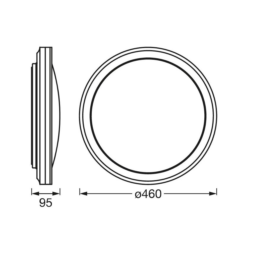 Ledvance - LED RGBW ljusreglerad taklampa  SMART+ CIRCLE LED/28W/230V 3000-6500K Wi-Fi