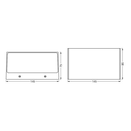 Ledvance - LED RGBW ljusreglerad utomhus vägglampa  SMART+ BRICK LED/14W/230V Wi-Fi IP44