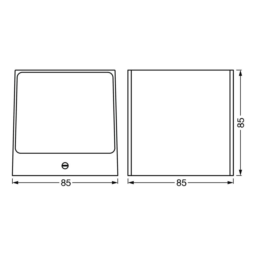 Ledvance - LED RGBW ljusreglerad utomhus vägglampa  SMART+ BRICK LED/14W/230V Wi-Fi IP44