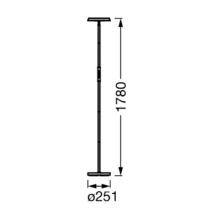Ledvance - LED RGBW Ljusreglerad golvlampa SMART+ FLOOR LED/13,5W/230V 2700-5000K Wi-Fi