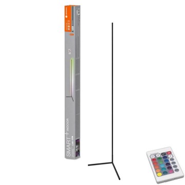 Ledvance - LED RGBW Ljusreglerad golvlampa SMART+ FLOOR LED/20W/230V 2700-6500K Wi-Fi svart + fjärrkontroll