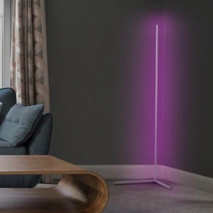 Ledvance - LED RGBW Ljusreglerad golvlampa SMART+ FLOOR LED/20W/230V 2700-6500K Wi-Fi vit + fjärrkontroll