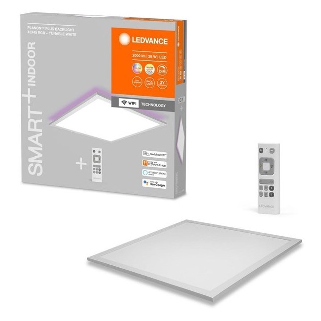 Ledvance - LED RGBW ljusreglerad panel  SMART+ PLANON LED/28W/230V Wi-Fi + fjärrkontroll 