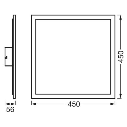 Ledvance - LED RGBW Ljusreglerad panel SMART+ PLANON LED/28W/230V 3000-6500K Wi-Fi + fjärrkontroll
