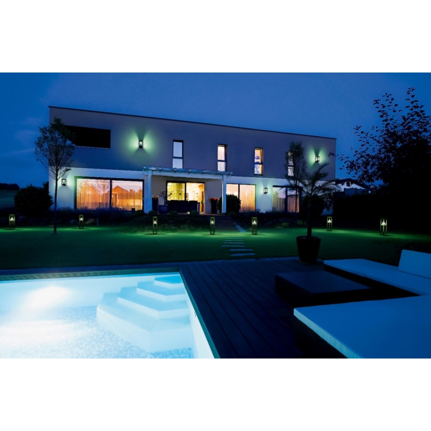 Ledvance - LED RGBW Dimbar solcellsvägglampa med sensor SMART+ ALPS LED/6W/3,7V 3000K IP44