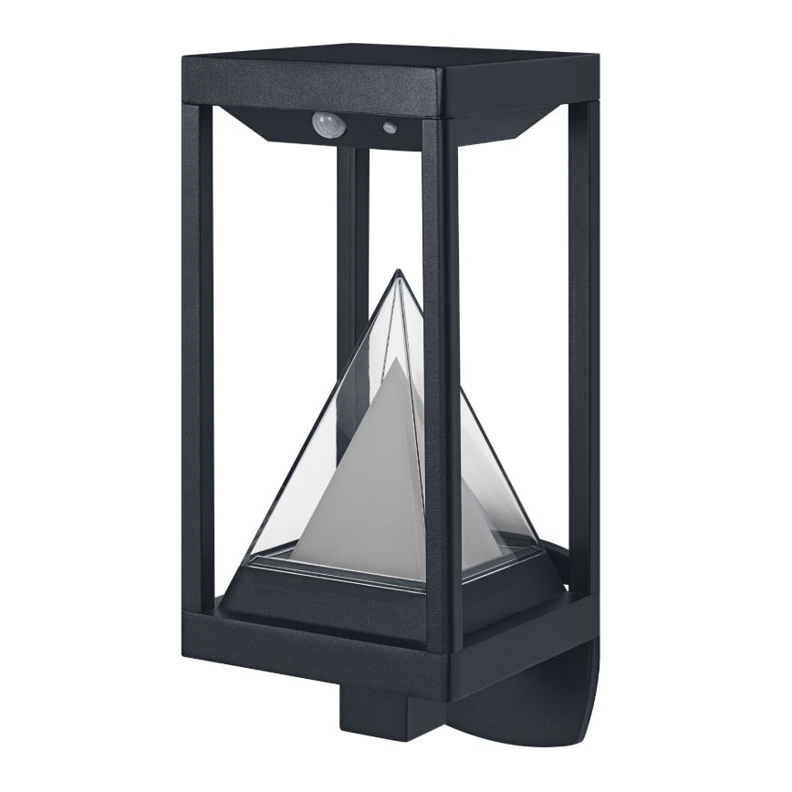 Ledvance - LED RGBW Dimbar solcellsvägglampa med sensor SMART+ ALPS LED/6W/3,7V 3000K IP44