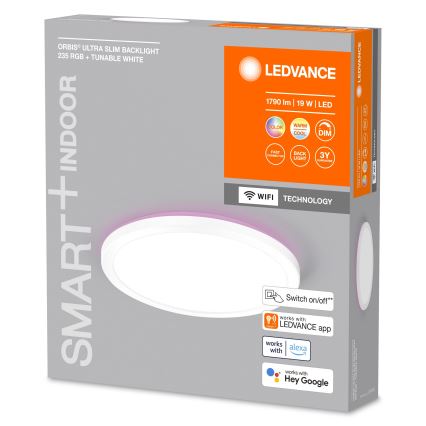 Ledvance - LED RGBW Ljusreglerad taklampa SMART+ ORBIS LED/19W/230V 2700-6500K Wi-Fi