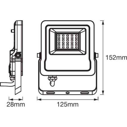 Ledvance - LED RGBW Strålkastare SMART+ FLOOD LED/10W/230V IP65 Wi-Fi
