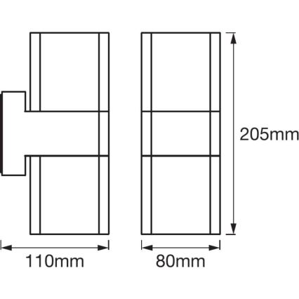 Ledvance - LED RGBW Utomhus Väggbelysning SMART+ CUBE LED/13,5W/230V IP44 Wi-Fi