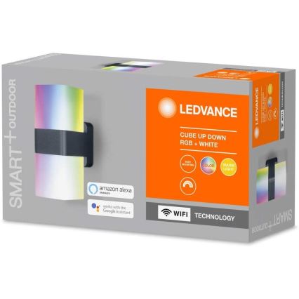 Ledvance - LED RGBW Utomhus Väggbelysning SMART+ CUBE LED/13,5W/230V IP44 Wi-Fi