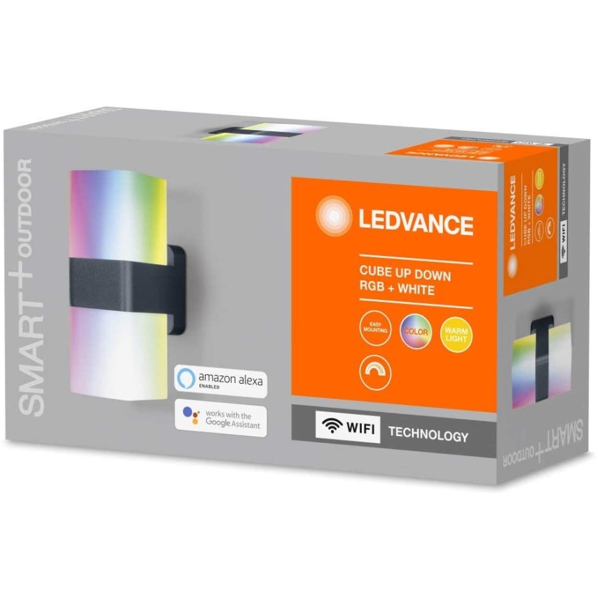 Ledvance - LED RGBW Utomhus Väggbelysning SMART+ CUBE LED/13,5W/230V IP44 Wi-Fi