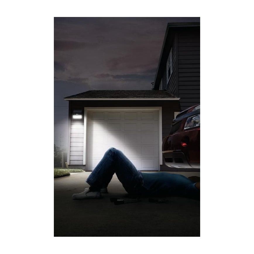 Ledvance - LED Utomhus solcell vägg strålkastare med en rörelse- och skymningssensor FLOOD LED/2,9W/3,7V 2600 mAh IP44