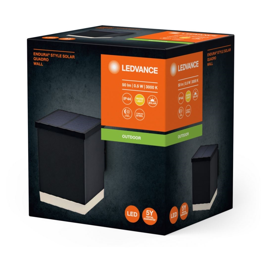Ledvance - LED solcell väggbelysning ENDURA STYLE SOLAR LED/0,5W/2,4V IP44