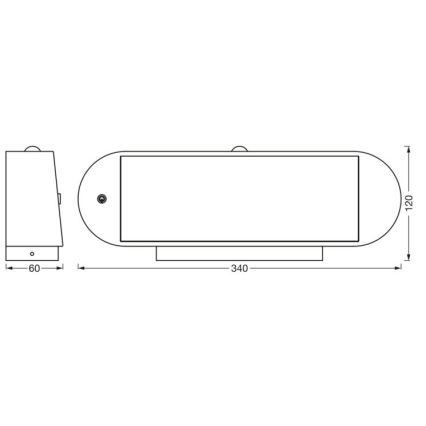 Ledvance-LED solcell väggbelysning med sensor ENDURA STYLE LED/6W/7,4V IP44