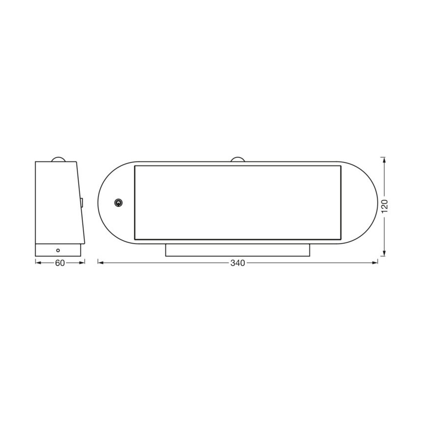 Ledvance-LED solcell väggbelysning med sensor ENDURA STYLE LED/6W/7,4V IP44