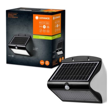 Ledvance - LED solcell väggbelysning med sensor FJÄRIL LED/8W/3,7V IP65