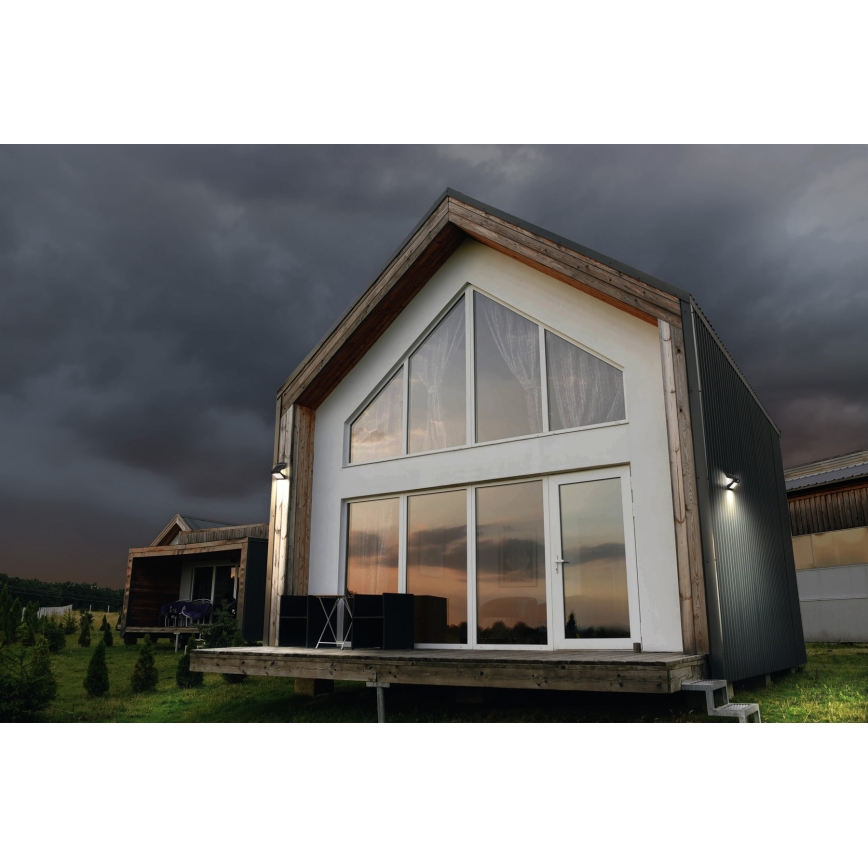 Ledvance - LED solcell väggbelysning med sensor FJÄRIL LED/8W/3,7V IP65