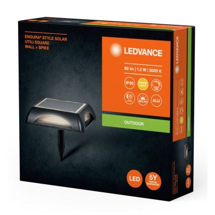 Ledvance - LED Ljusreglerad solcell lampa ENDURA STYLE SOLAR LED/1,2W/3,7V 2000 mAh IP65