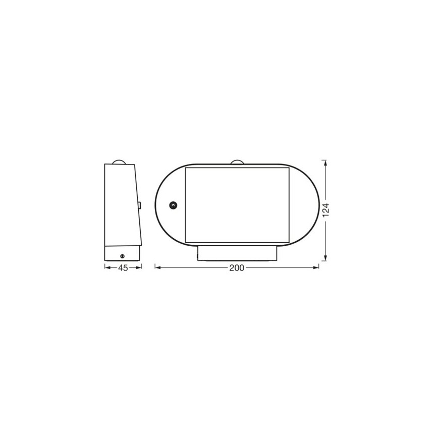 Ledvance-LED Solcellsvägglampa med sensor ENDURA STYLE LED/4W/3,7V IP44