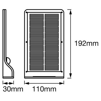 Ledvance - LED SolVägglampabelysning med sensor DOORLED LED/3W/3,3V IP44