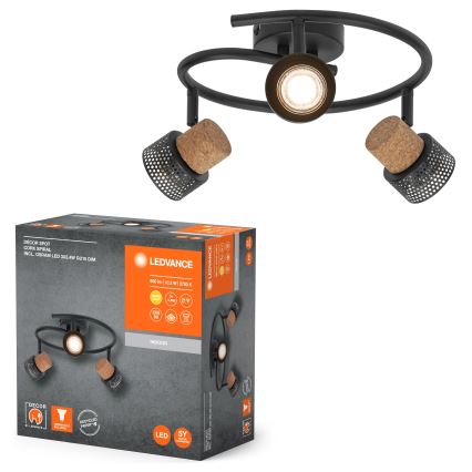 Ledvance - LED spotlight DECOR CORK 3xGU10/3,4W/230V