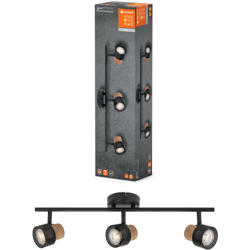 Ledvance - LED spotlight DECOR CORK 3xGU10/3,4W/230V