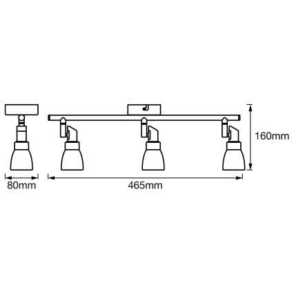 Ledvance - LED Spotlight SPOT 3xG9/2W/230V