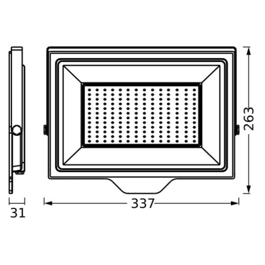 Ledvance - LED Väggstrålkastare för utomhusbruk FLOODLIGHT ESSENTIAL LED/150W/230V IP65