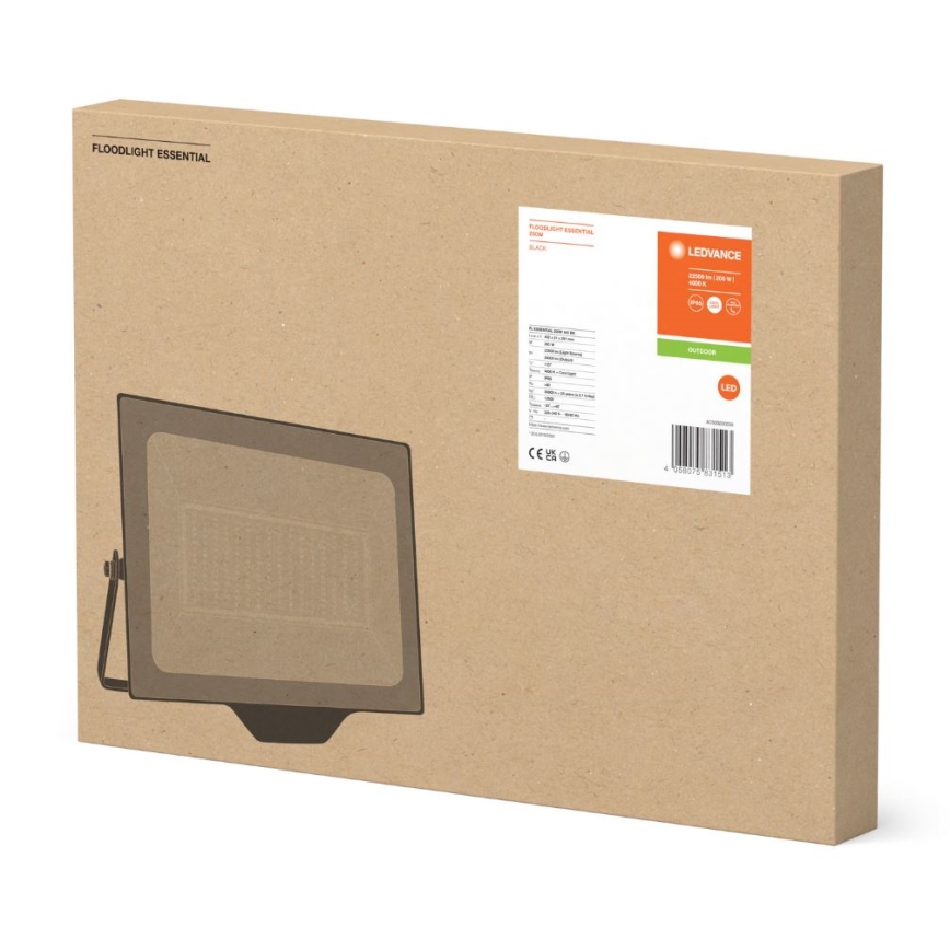 Ledvance - LED Väggstrålkastare för utomhusbruk FLOODLIGHT ESSENTIAL LED/200W/230V IP65