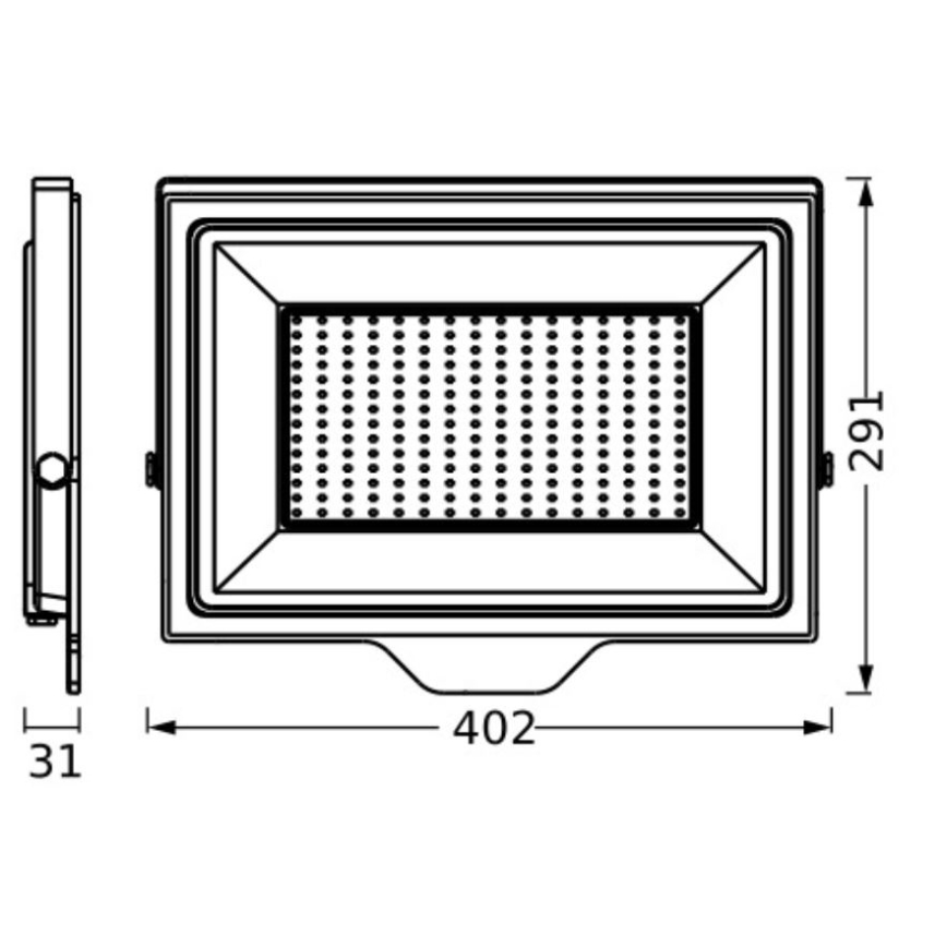 Ledvance - LED Väggstrålkastare för utomhusbruk FLOODLIGHT ESSENTIAL LED/200W/230V IP65