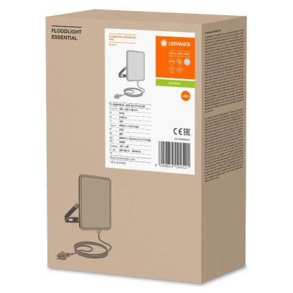 Ledvance - LED Väggstrålkastare för utomhusbruk FLOODLIGHT ESSENTIAL LED/30W/230V 4000K IP65