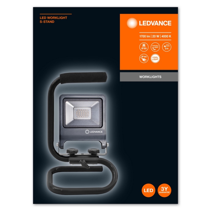 Ledvance - LED Strålkastare med en hållare S-STAND LED/20W/230V IP65