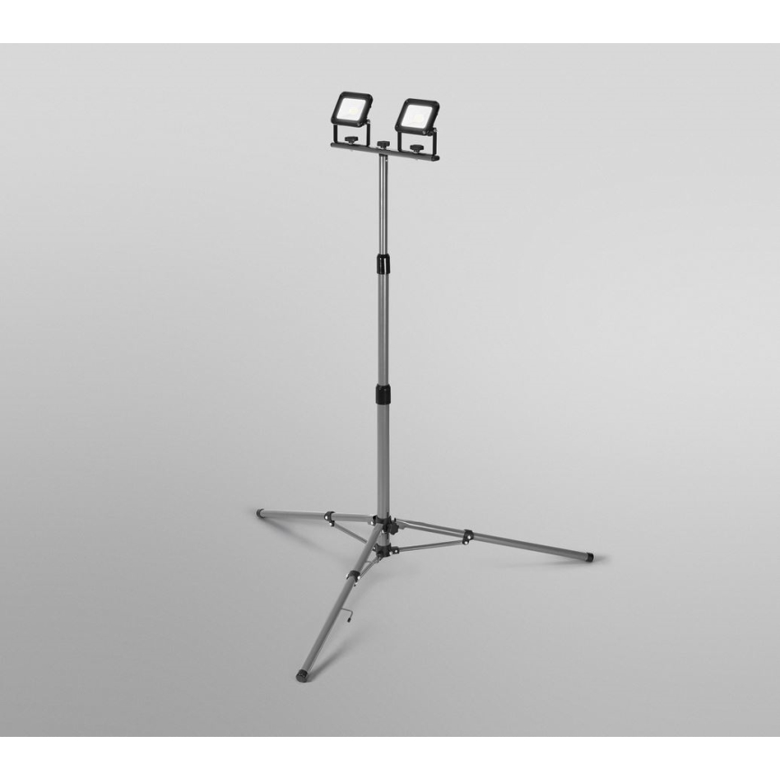 Ledvance - LED strålkastare för utomhusbruk med hållare WORKLIGHT TRIPOD 2xLED/10W/230V 6500K IP65