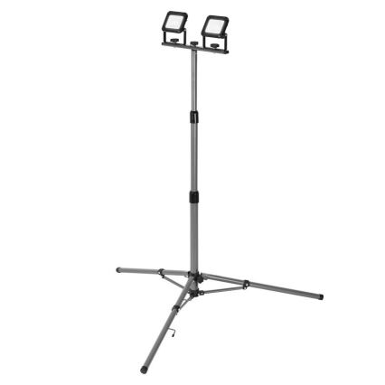 Ledvance - LED strålkastare för utomhusbruk med hållare WORKLIGHT TRIPOD 2xLED/10W/230V 6500K IP65