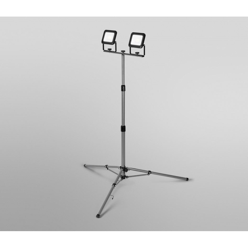 Ledvance - LED strålkastare för utomhusbruk med hållare WORKLIGHT TRIPOD 2xLED/20W/230V 6500K IP65