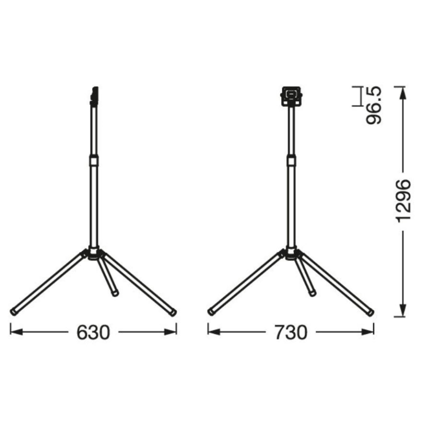 Ledvance - LED strålkastare med handtag för utomhusbruk WORKLIGHT TRIPOD LED/10W/230V 6500K IP65