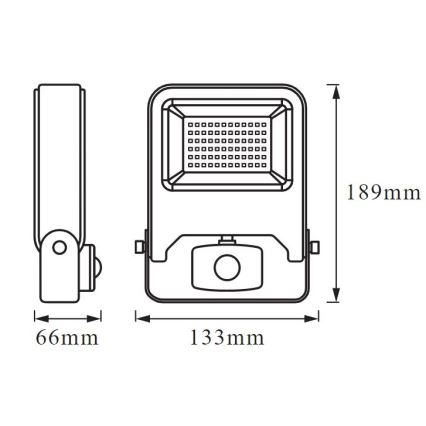 Ledvance - LED Strålkastare med sensor ENDURA LED/20W/230V IP44