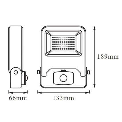Ledvance - LED Strålkastare med sensor ENDURA LED/20W/230V IP44