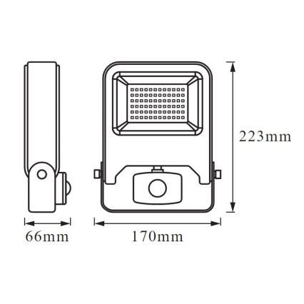 Ledvance - LED Strålkastare med sensor ENDURA LED/30W/230V IP44