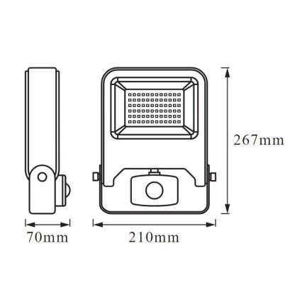 Ledvance - LED Strålkastare med sensor ENDURA LED/50W/230V IP44
